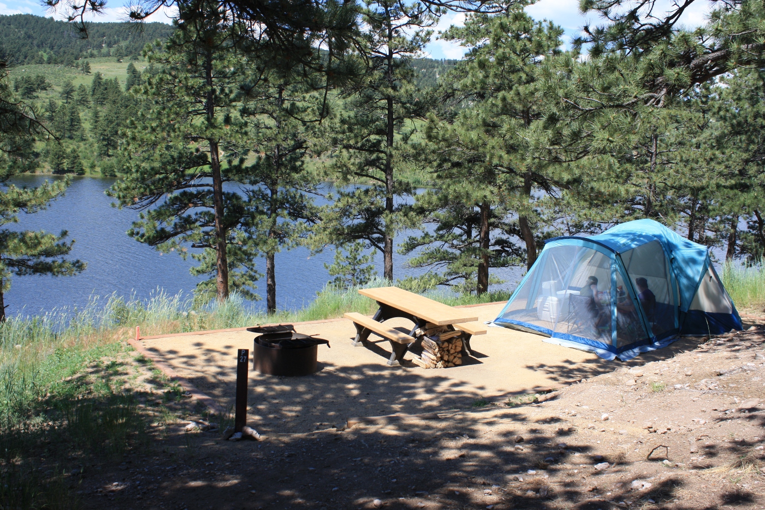 Image A camp spot at Pinewood Reservoir 