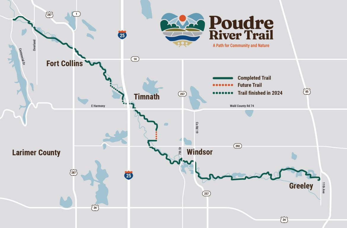 Poudre River Trail map shows one last gap to fill