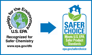 EPA Safer Choice Products EPA Safer Choice logo, indicating a product that meets rigorous environmental and health standards set by the U.S. Environmental Protection Agency.